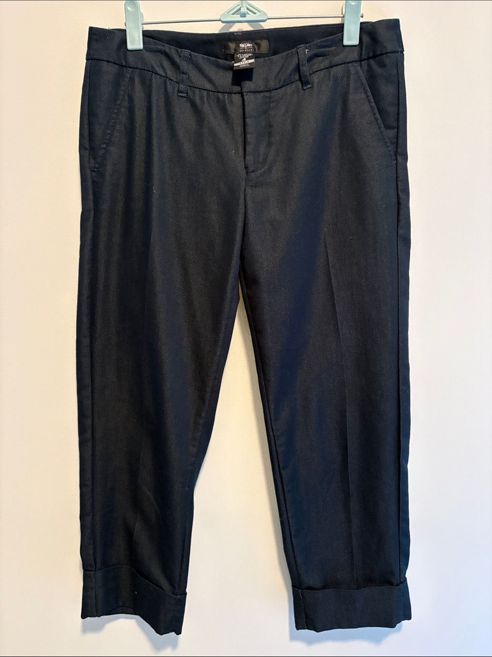 Mossimo Supply Co. Dark Denim Cropped Dress Capris